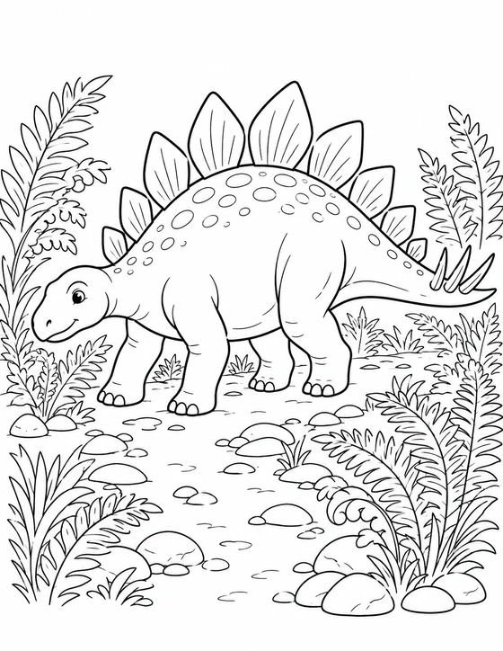 Stegosaurus Coloring Page